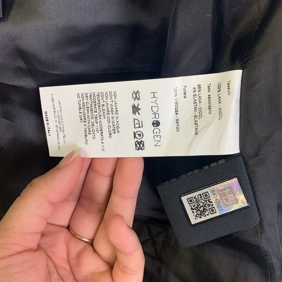 HYDROGEN Men Plaid Vest Made In Italy - Picture 2 of 6